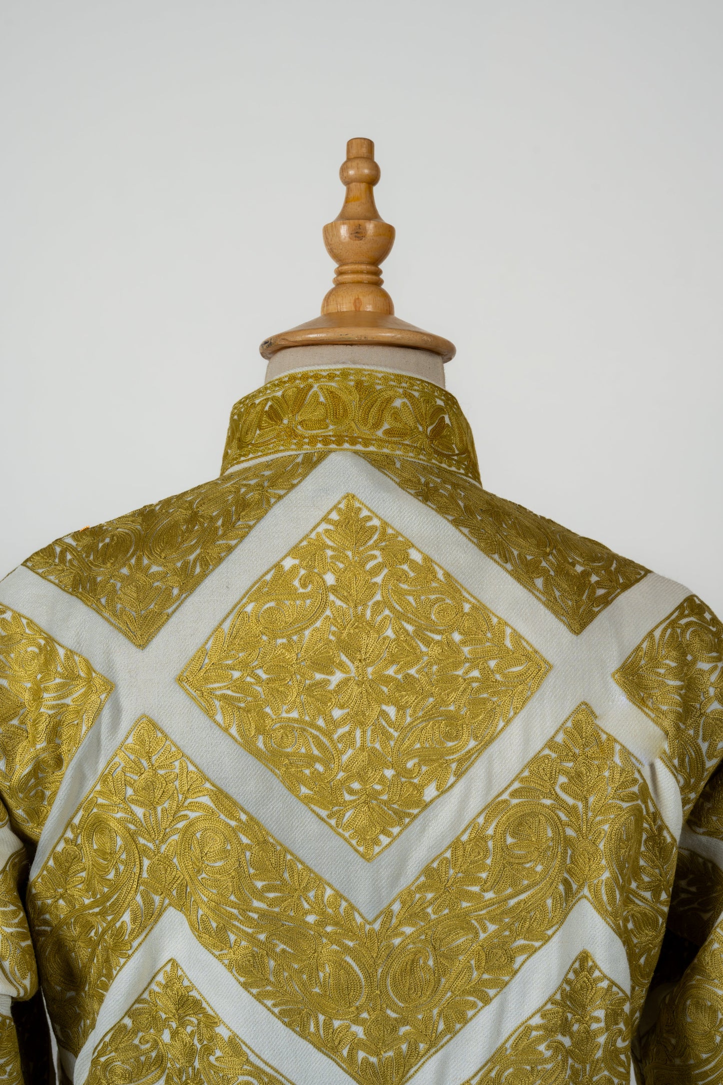 Zard Bahaar Long Jacket – Embroidered in Pure Wool