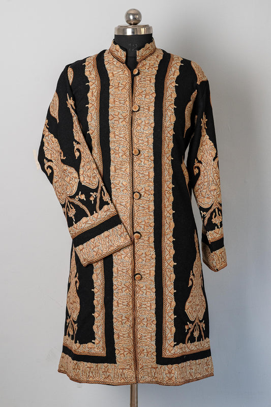 Noor-e-Shehzaadi: Kashmiri Hand Aari Regalia Jacket