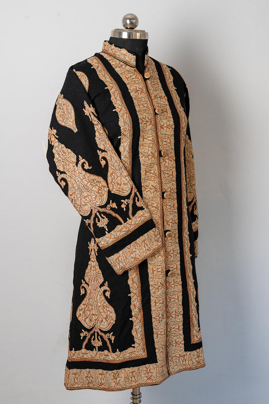 Noor-e-Shehzaadi: Kashmiri Hand Aari Regalia Jacket
