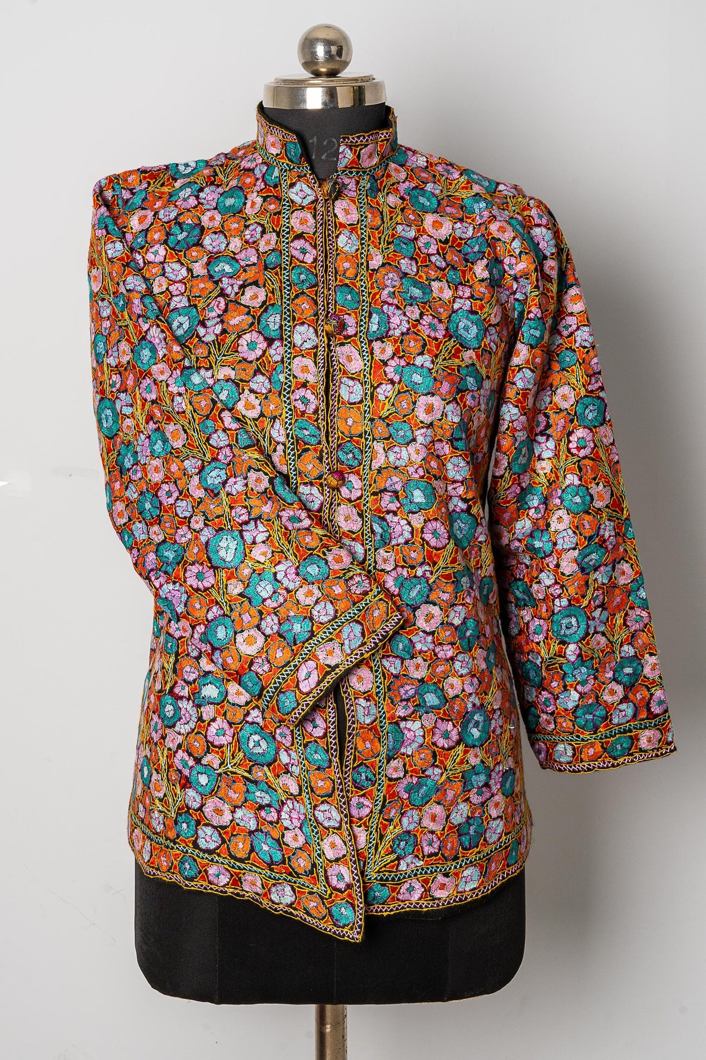 Intricate Paper Mache Hand-Embroidered Jacket