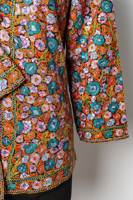 Intricate Paper Mache Hand-Embroidered Jacket