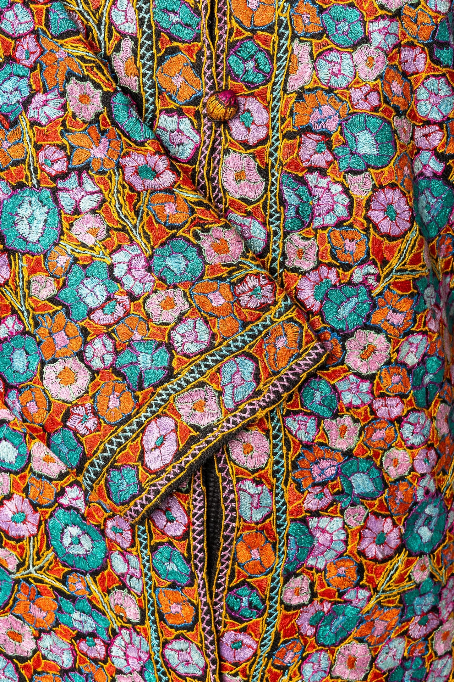 Intricate Paper Mache Hand-Embroidered Jacket