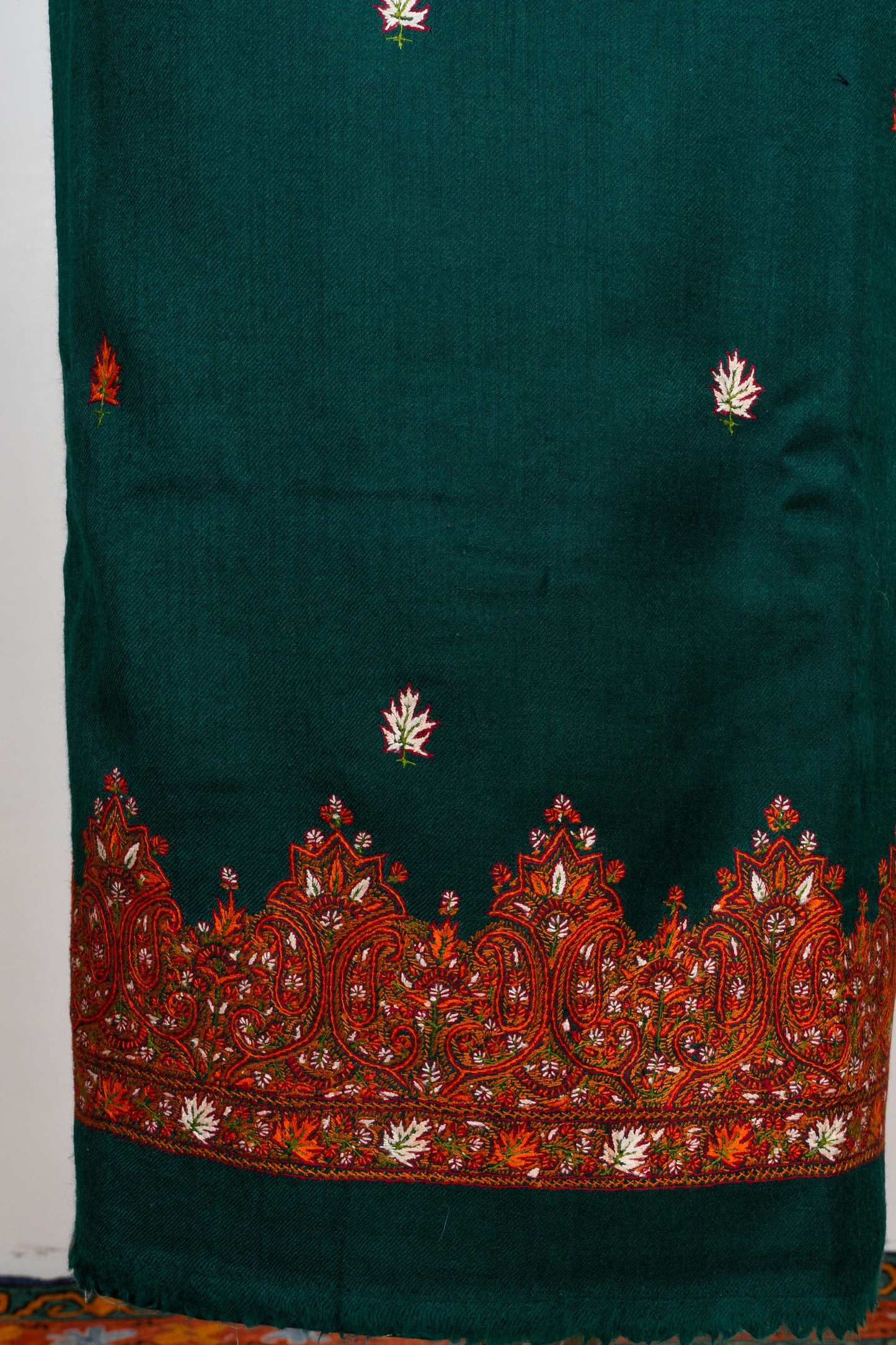 Emerald Grove Sozni Embroidered Suit in Wool Blend