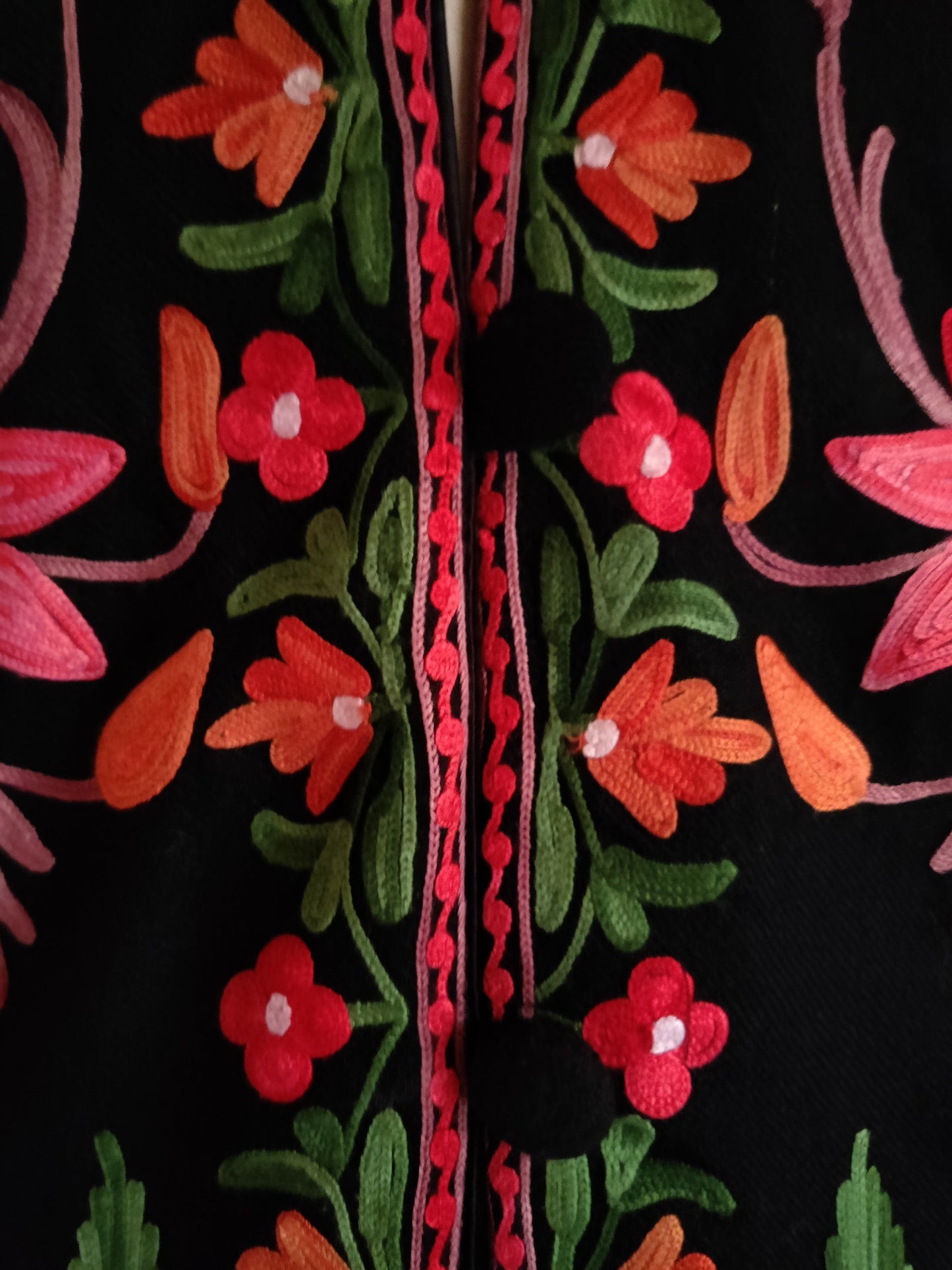 Short kashmiri jacket with Aari Embroidery - KashmKari