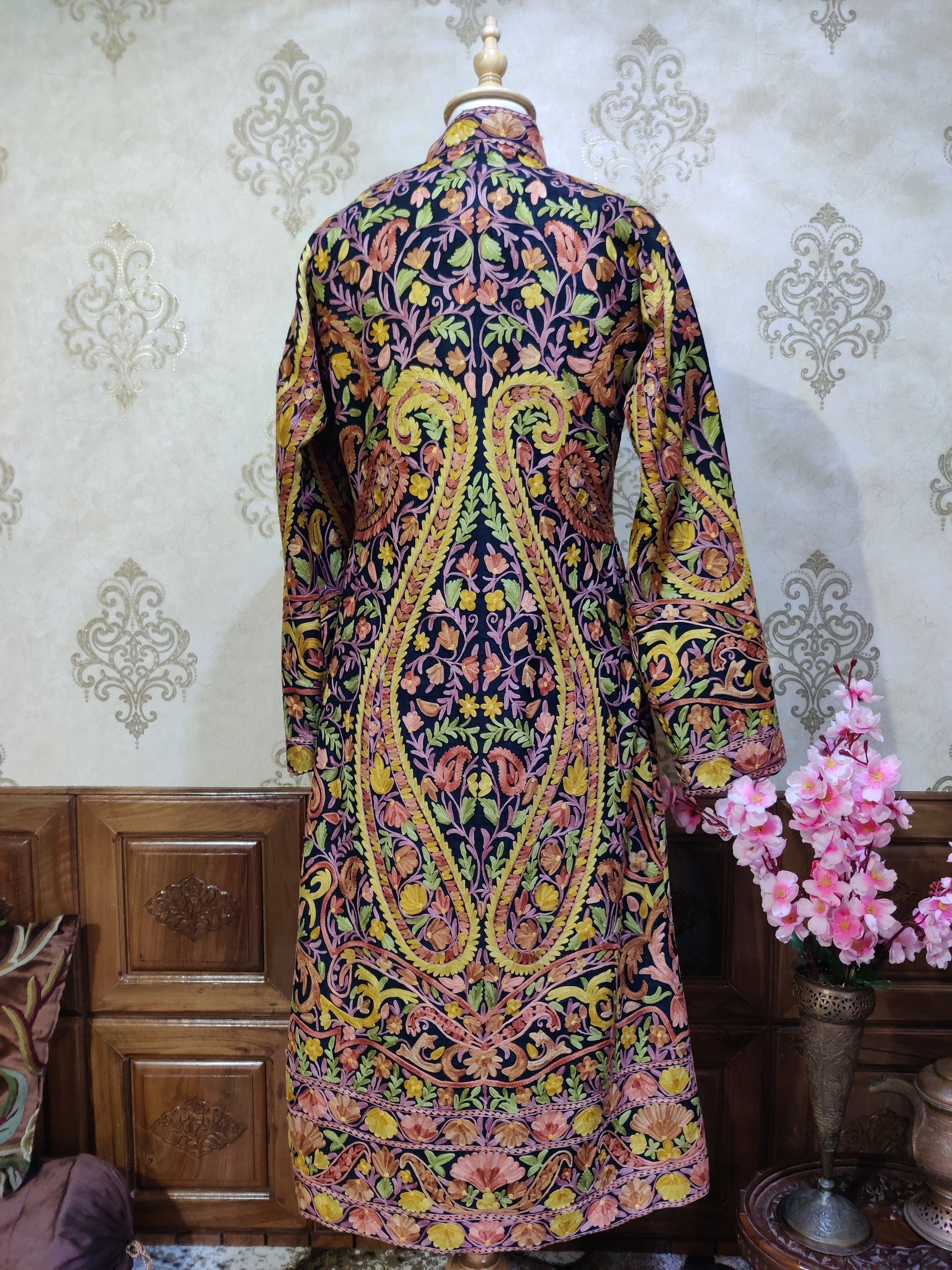 The Fall Fiesta: Floral-Paisley Kashmiri Jacket - KashmKari