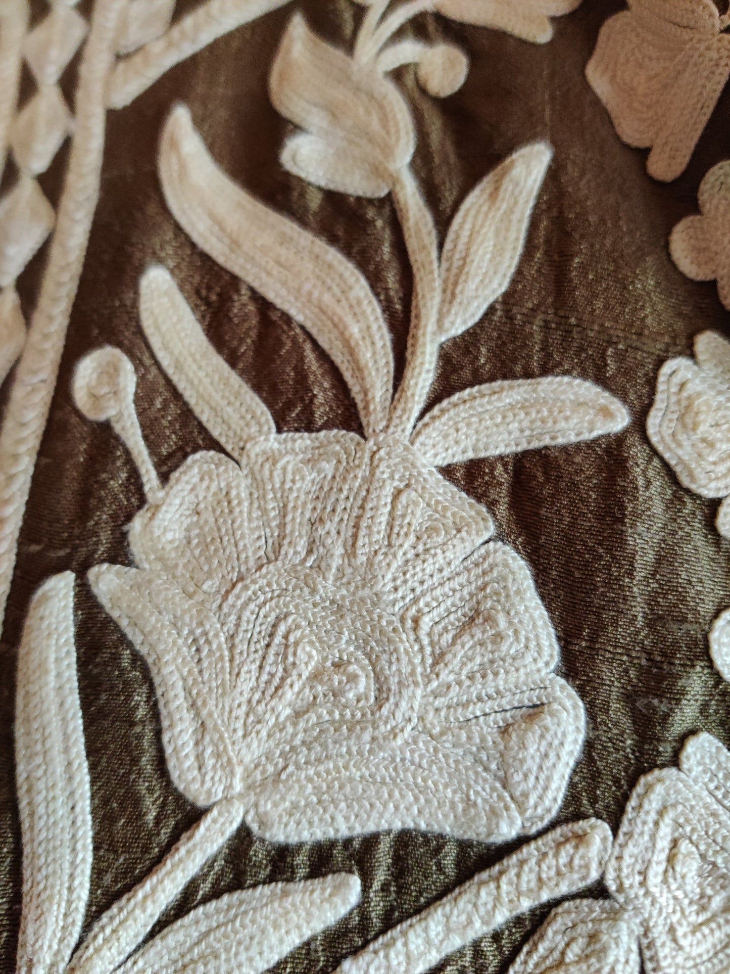 Brown & White Kashmiri Jacket - KashmKari
