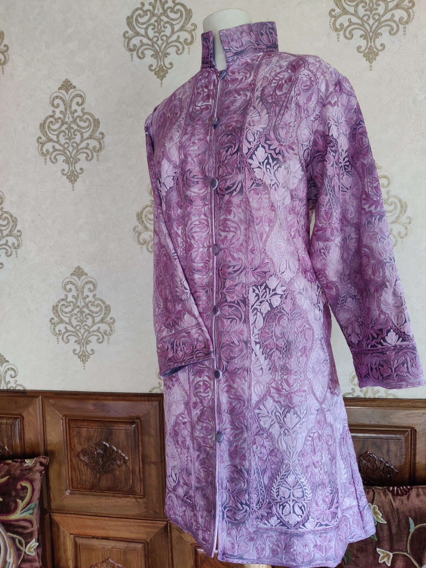 Kashmiri Tye-Dye Aari Jacket - KashmKari