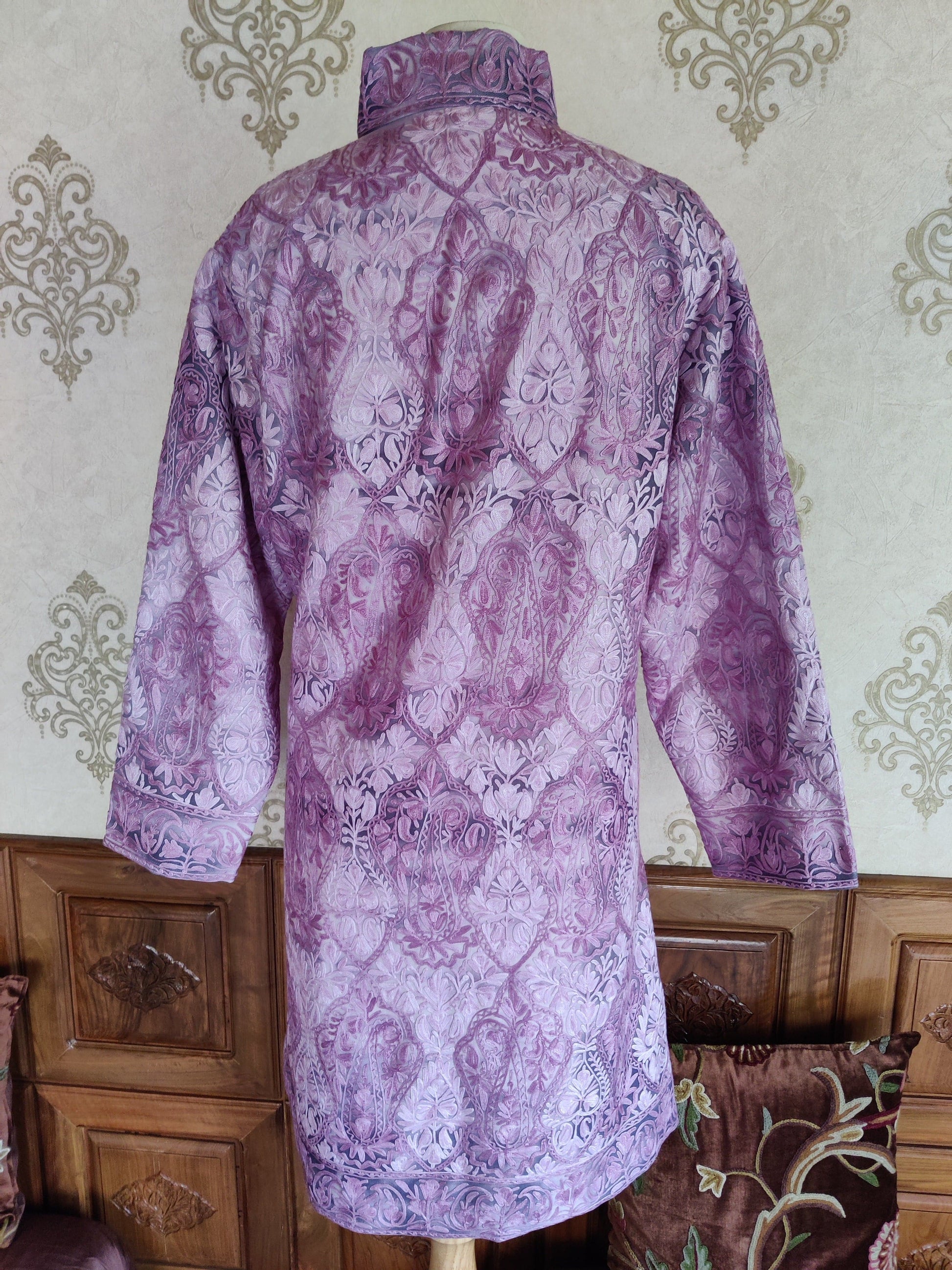 Kashmiri Tye-Dye Aari Jacket - KashmKari