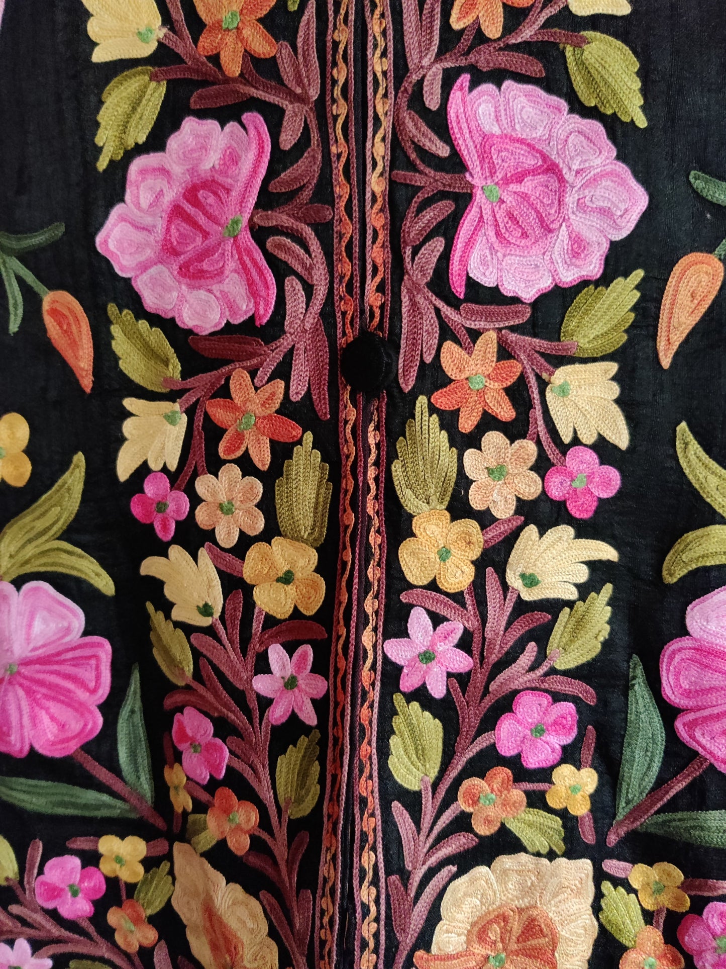 Vibrant Kashmiri Embroidered Jacket - KashmKari
