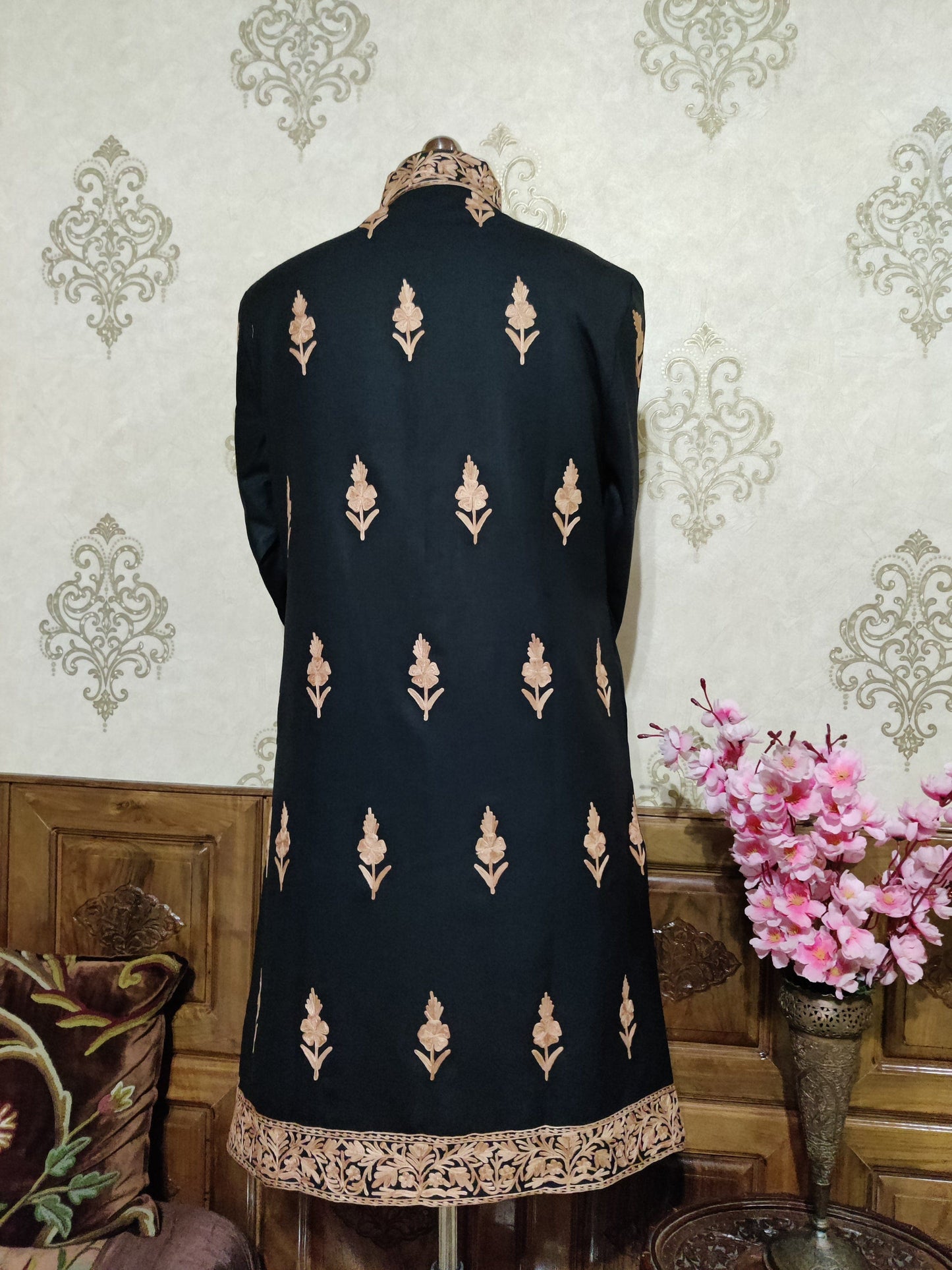 Floral Embroidered Coat