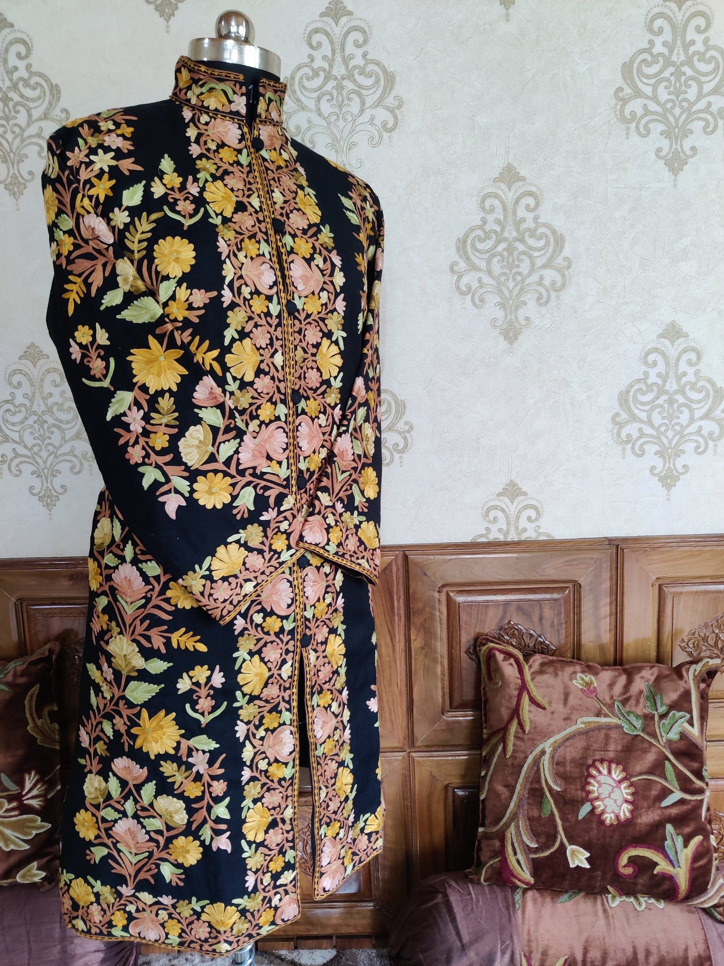 Boho Jacket Multicolor Floral Embroidery