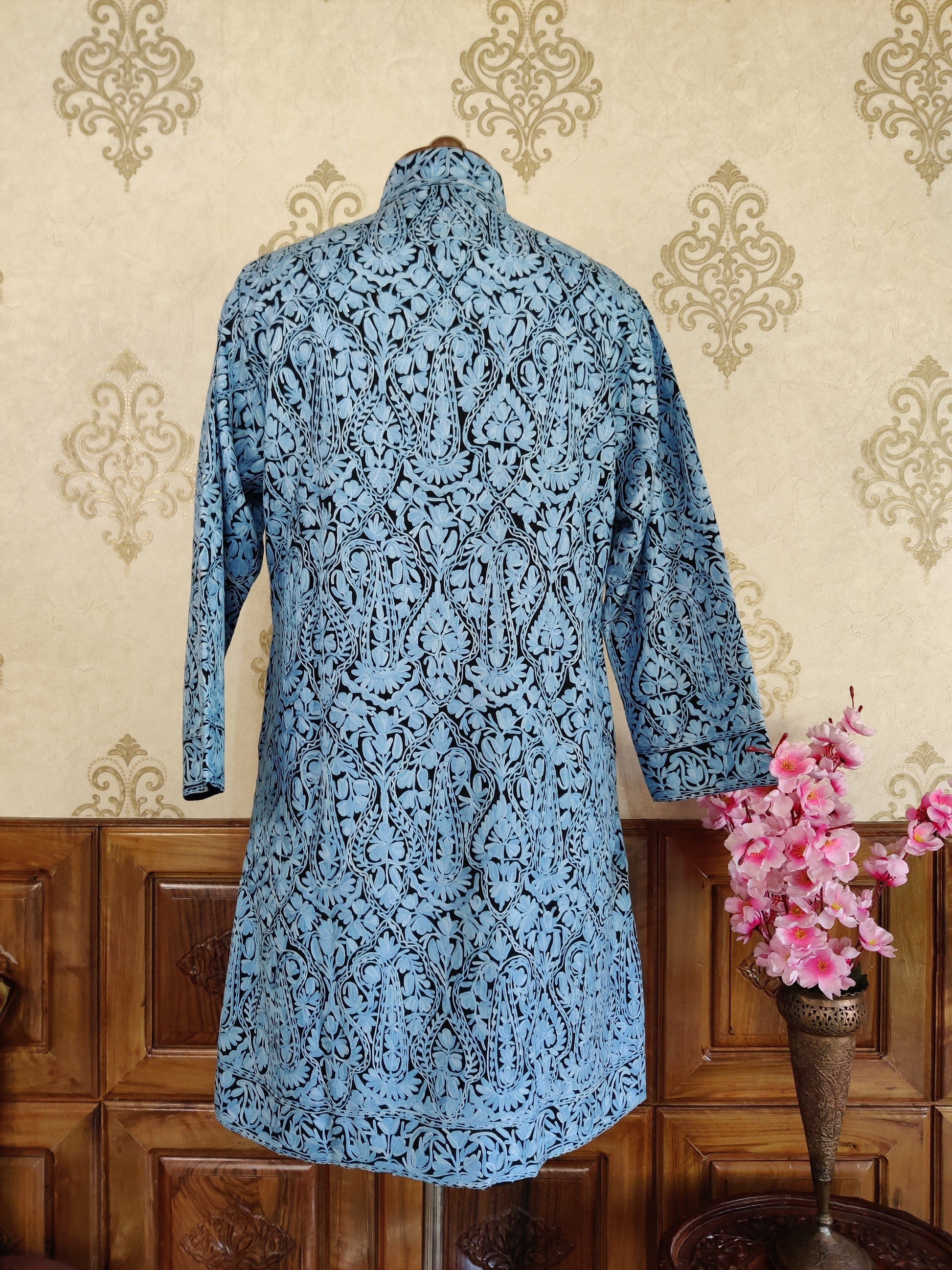 Long Kashmiri Jamawar Jacket