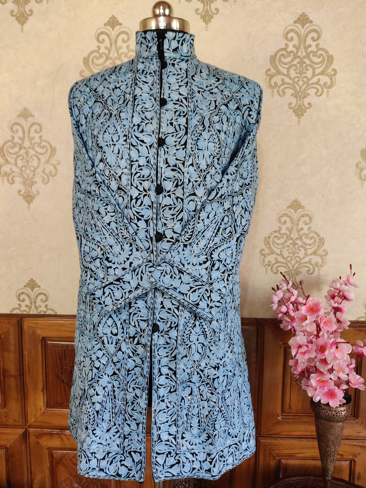 Long Kashmiri Jamawar Jacket