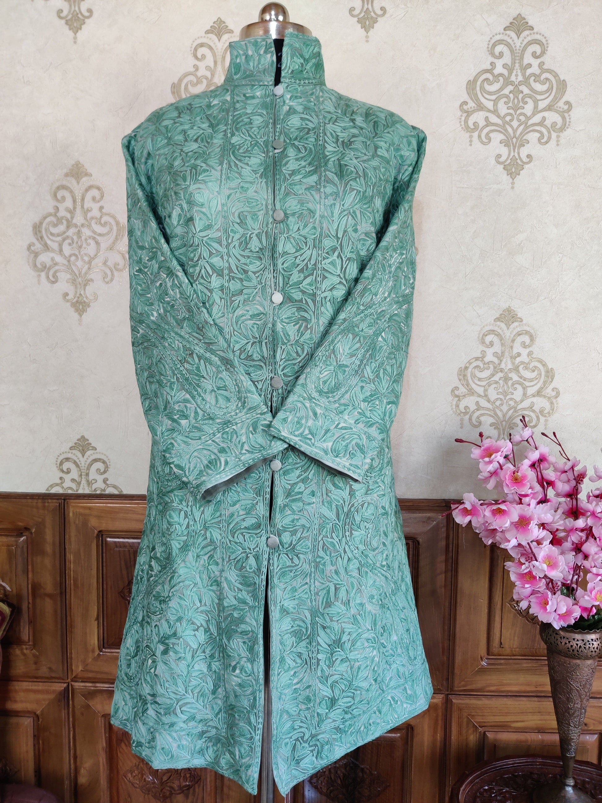 Heavy Paisley-Floral Embroidery