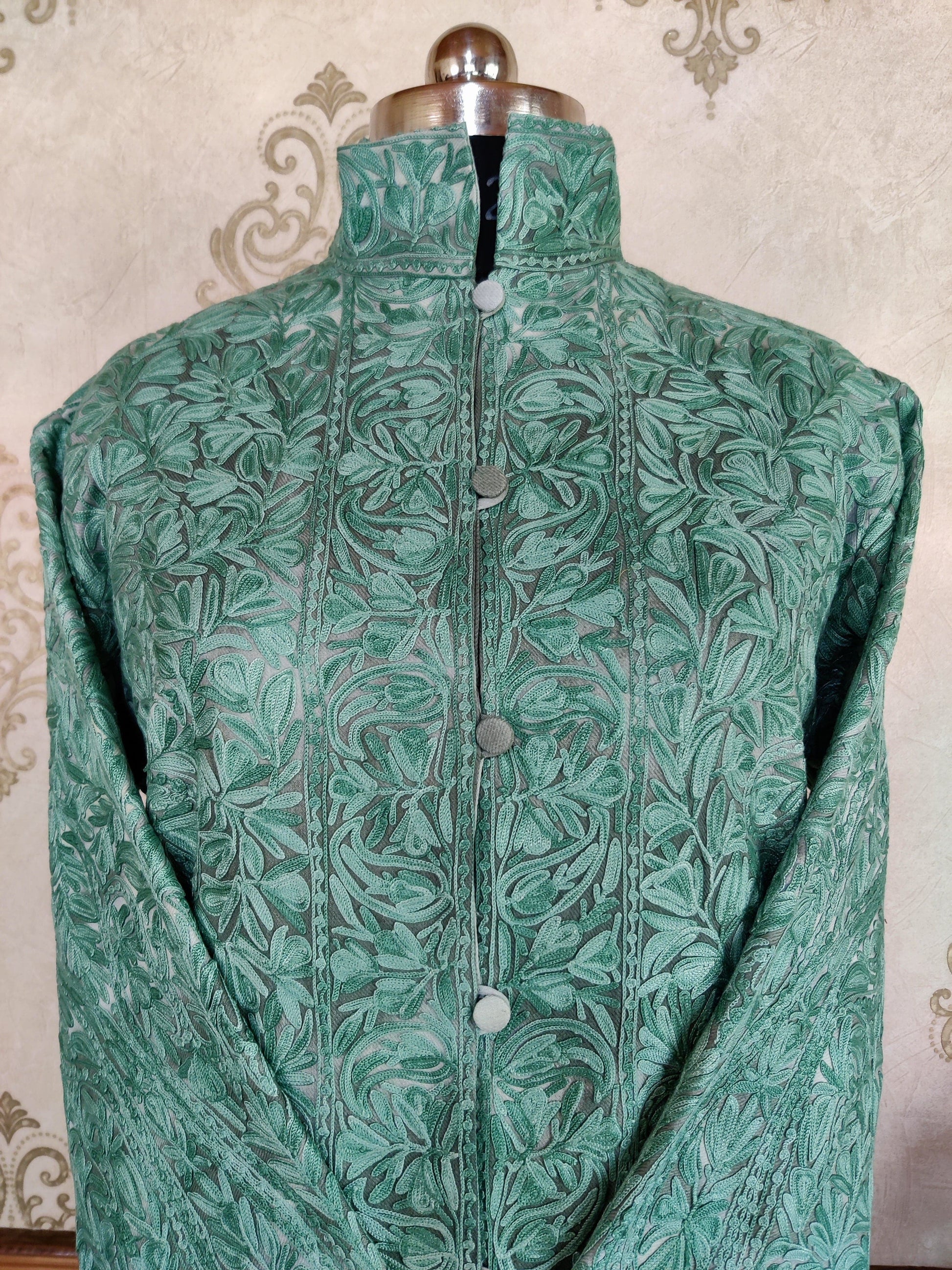 Heavy Paisley-Floral Embroidery