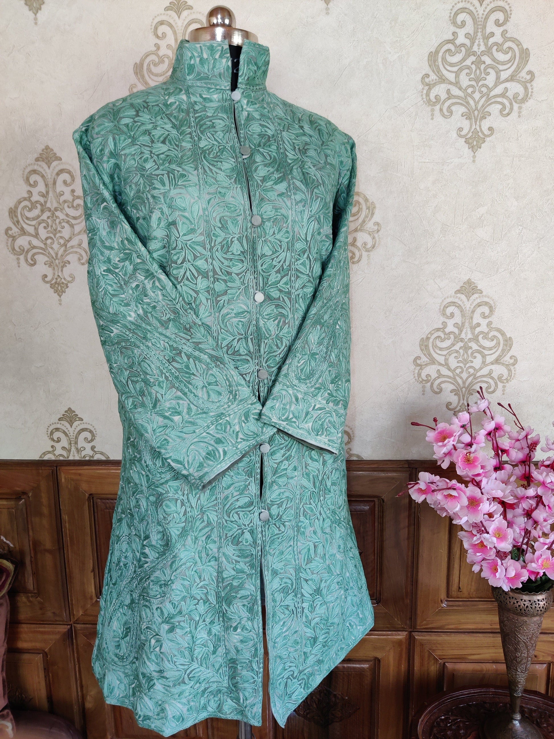 Heavy Paisley-Floral Embroidery