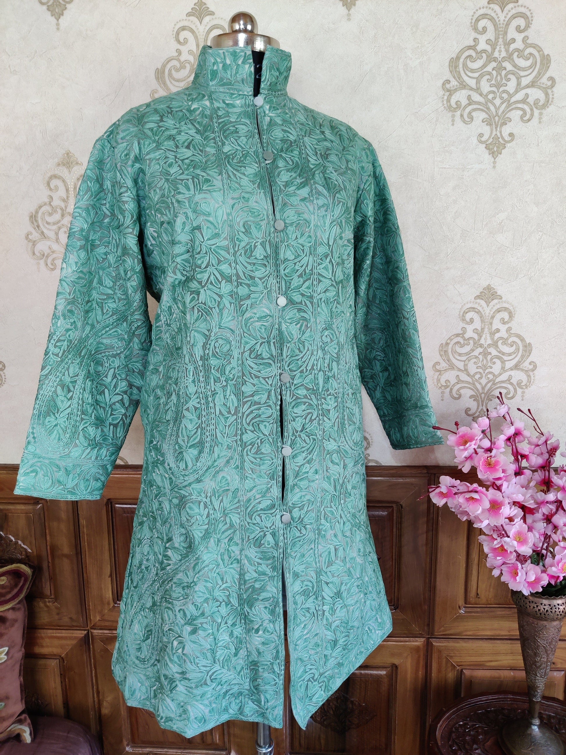 Heavy Paisley-Floral Embroidery