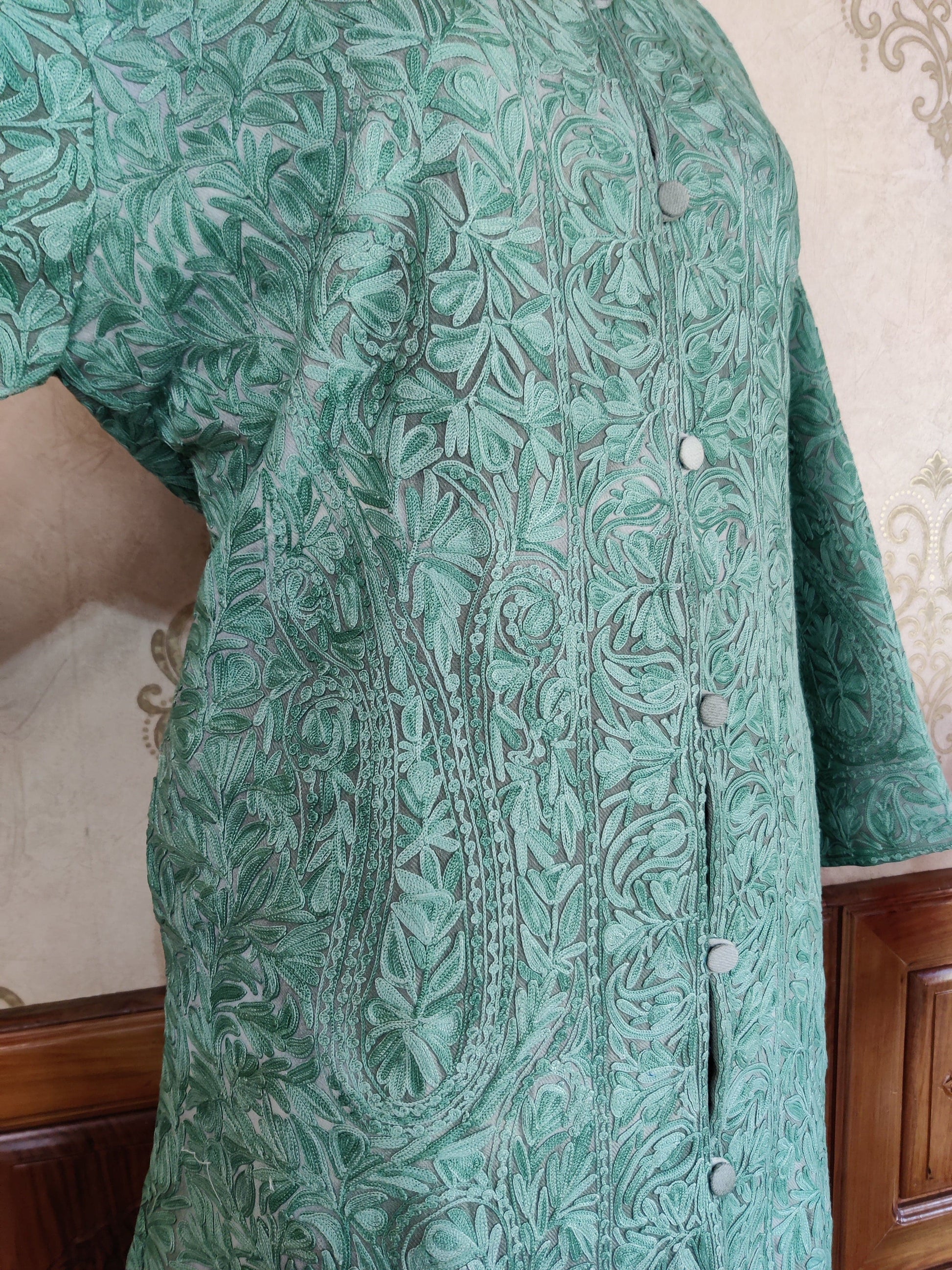 Heavy Paisley-Floral Embroidery