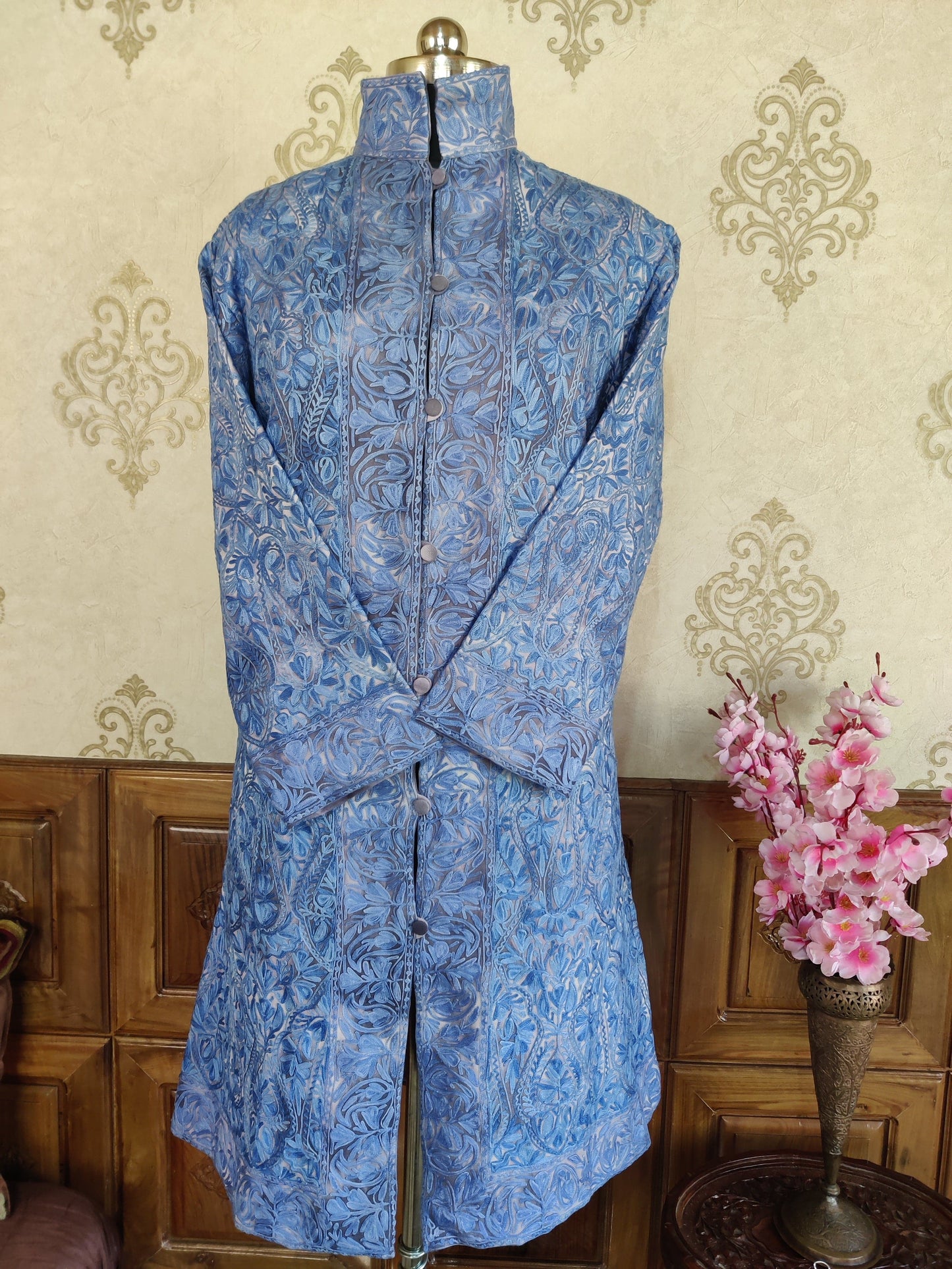 Heavy Paisley-Floral Embroidery