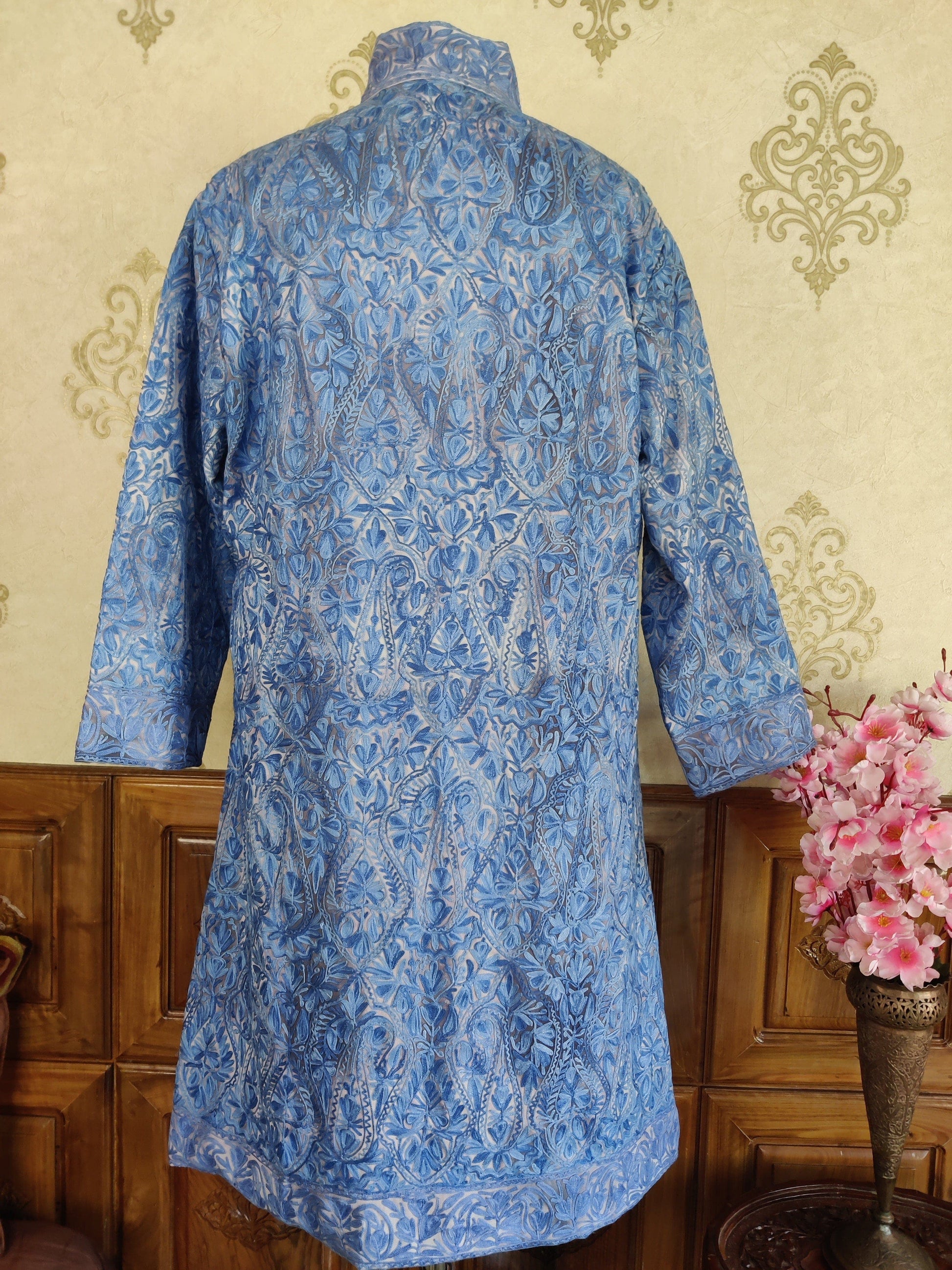 Heavy Paisley-Floral Embroidery