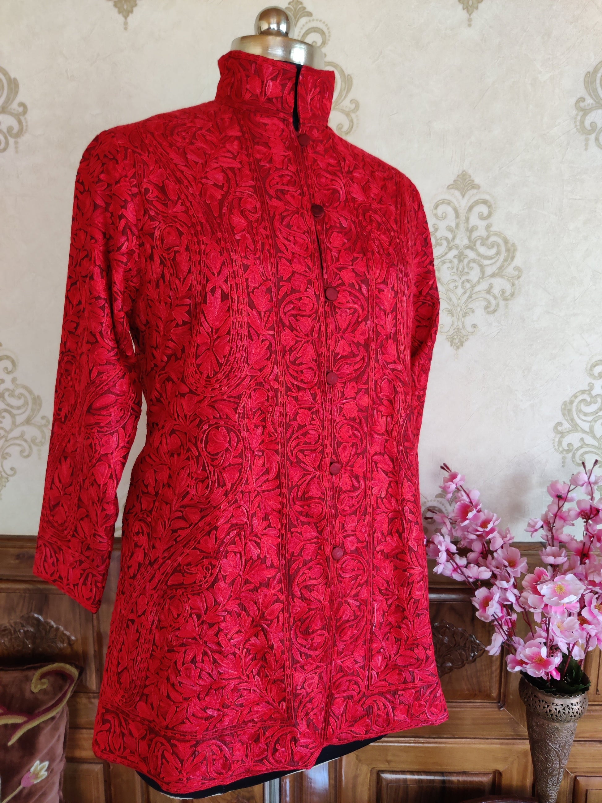 Red Kashmiri Coat