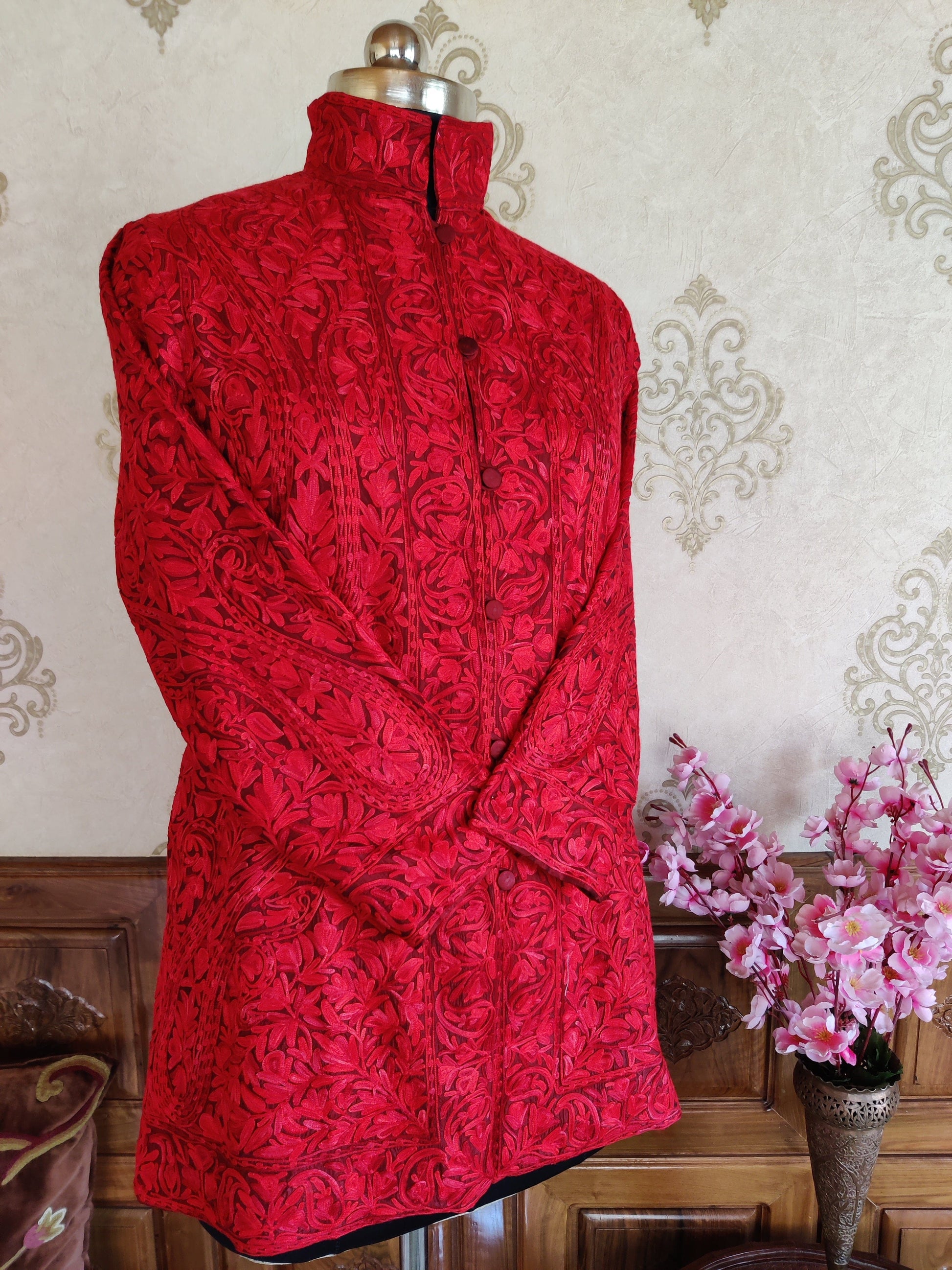 Red Kashmiri Coat