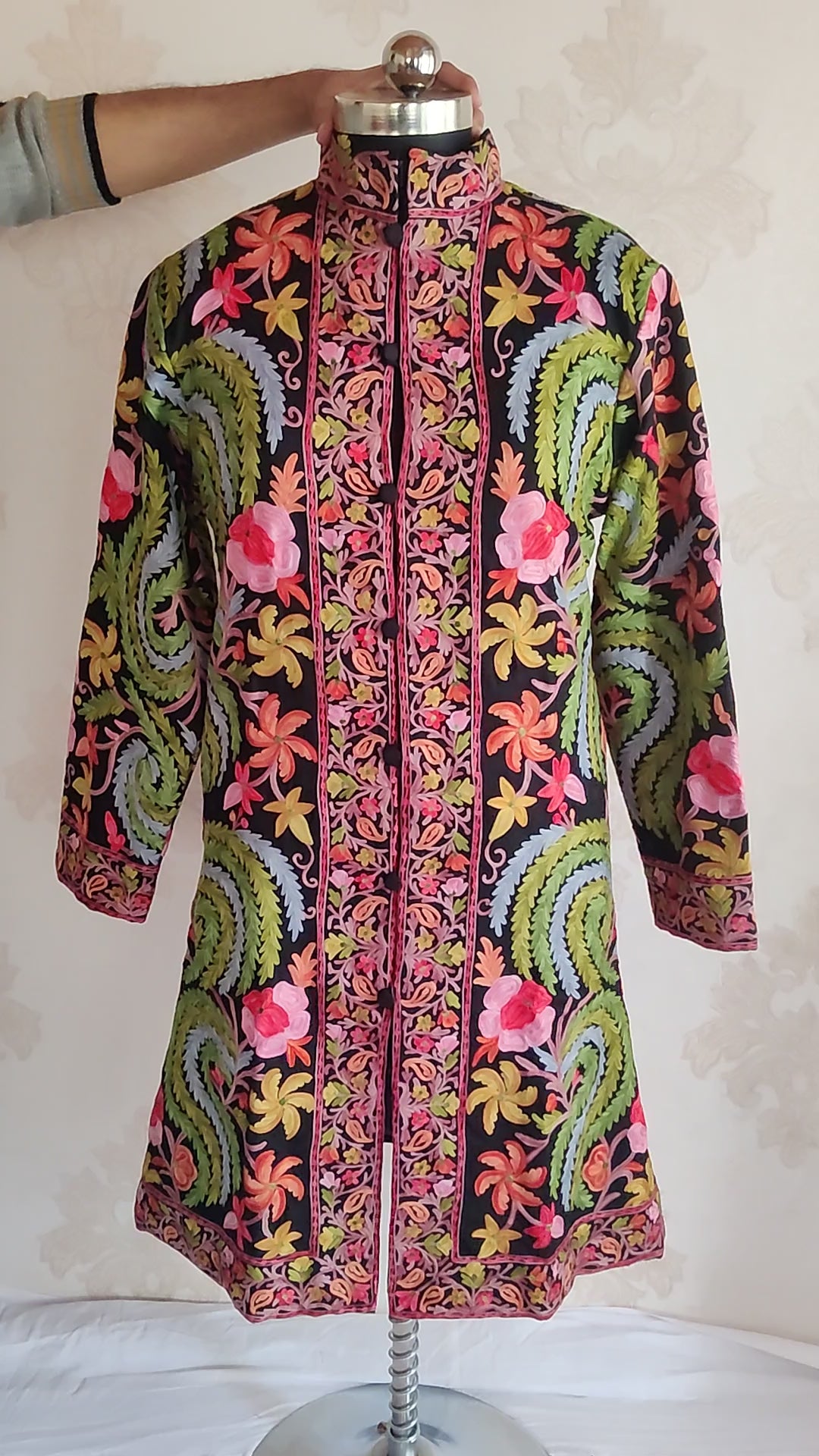 Long Kashmiri Boho Jacket