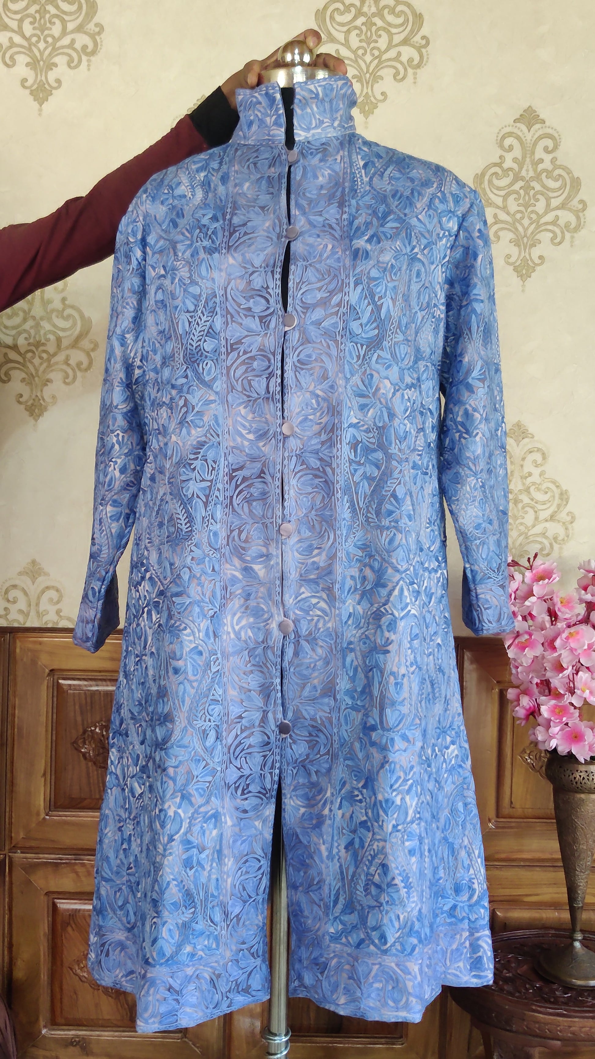 Heavy Paisley-Floral Embroidery