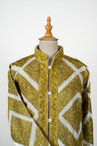 Zard Bahaar Long Jacket – Embroidered in Pure Wool