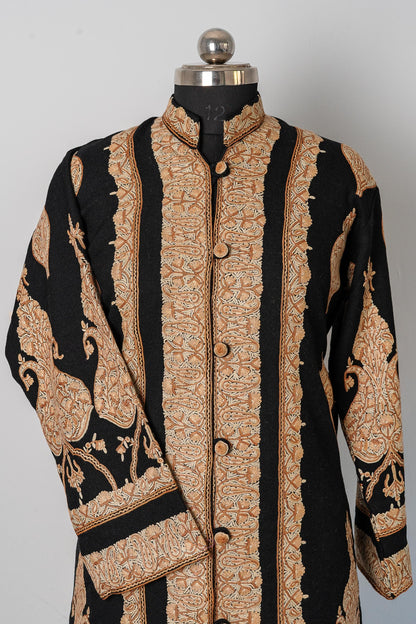 Noor-e-Shehzaadi: Kashmiri Hand Aari Regalia Jacket