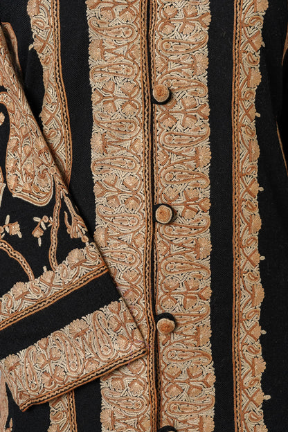 Noor-e-Shehzaadi: Kashmiri Hand Aari Regalia Jacket