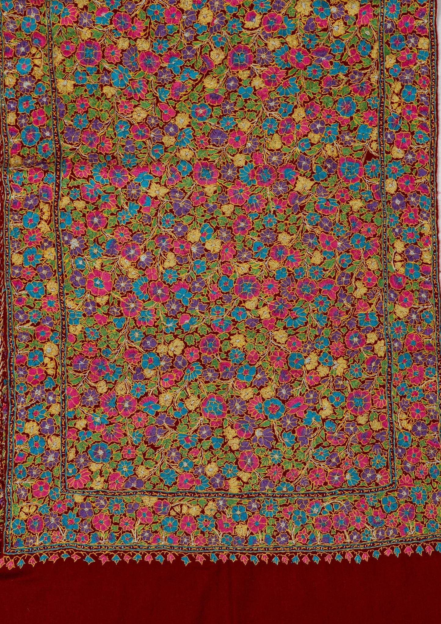 Papier-Mâché Rang Gul Sozni Merino Scarf