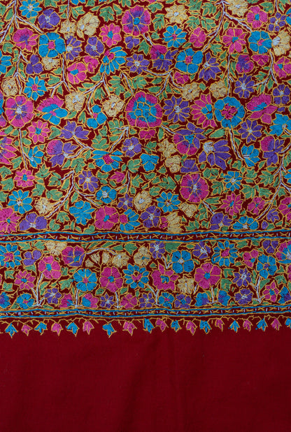 Papier-Mâché Rang Gul Sozni Merino Scarf