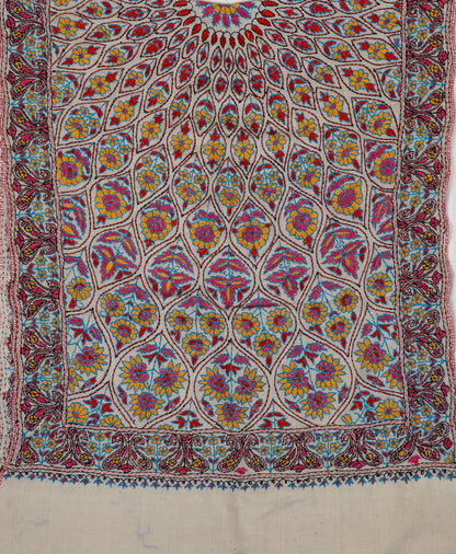 Papier-Mâché Noor Gul Sozni Merino Scarf
