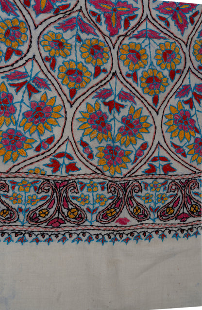 Papier-Mâché Noor Gul Sozni Merino Scarf