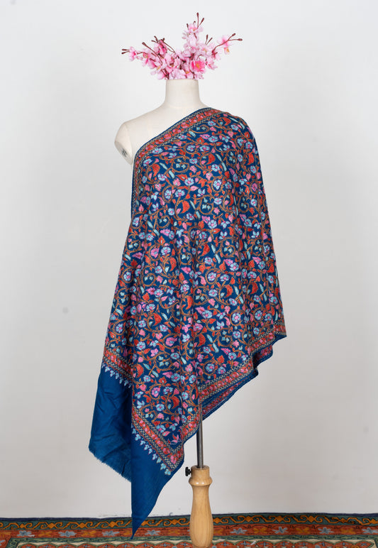 Papier-Mâché Neel Gul Sozni Merino Scarf