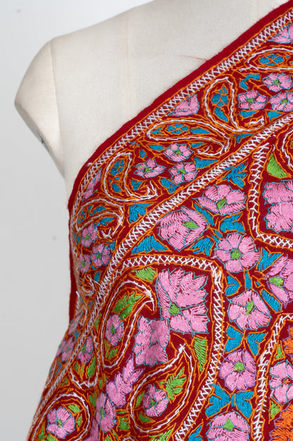 Papier-Mâché Mehr Gul Sozni Merino Scarf