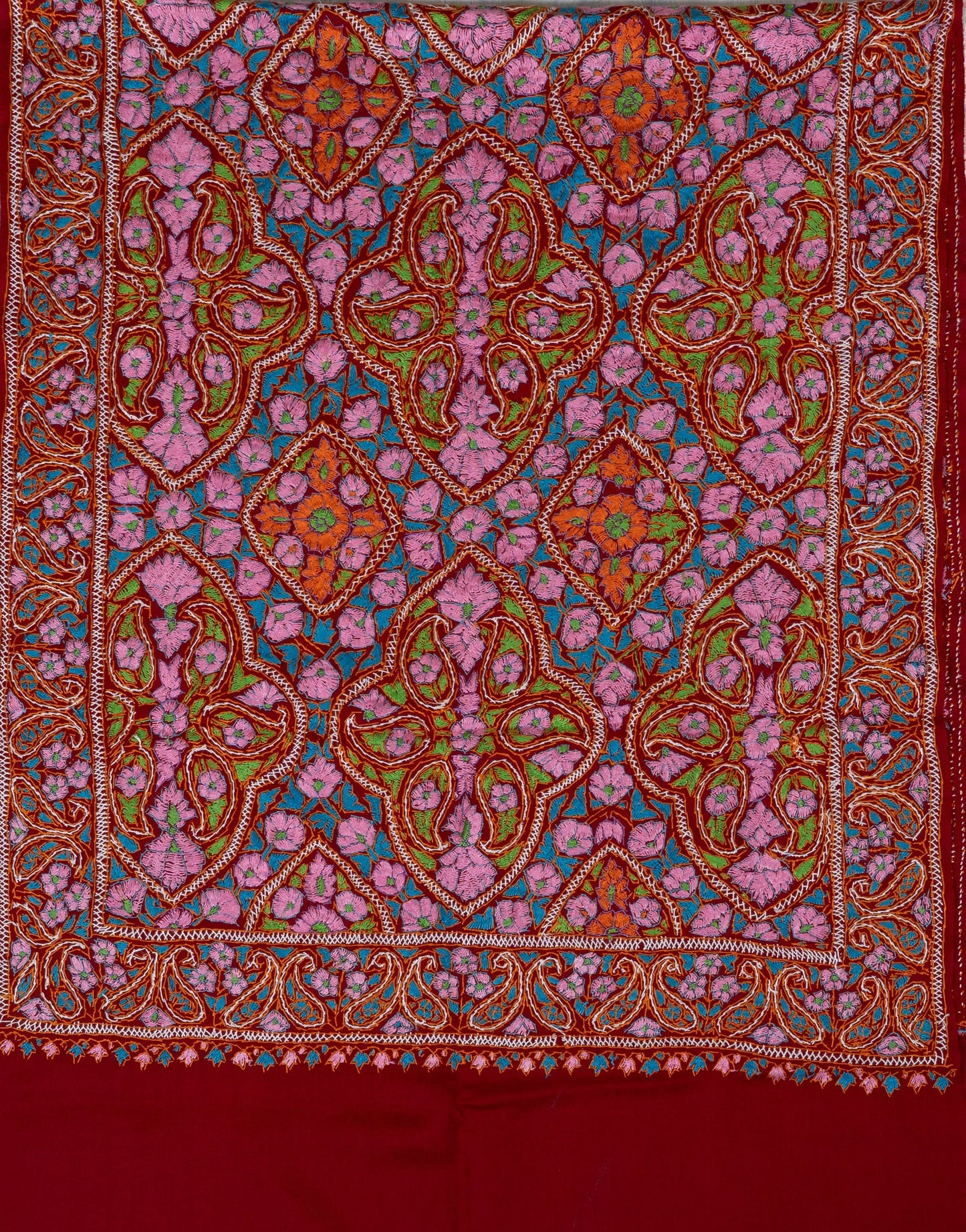 Papier-Mâché Mehr Gul Sozni Merino Scarf