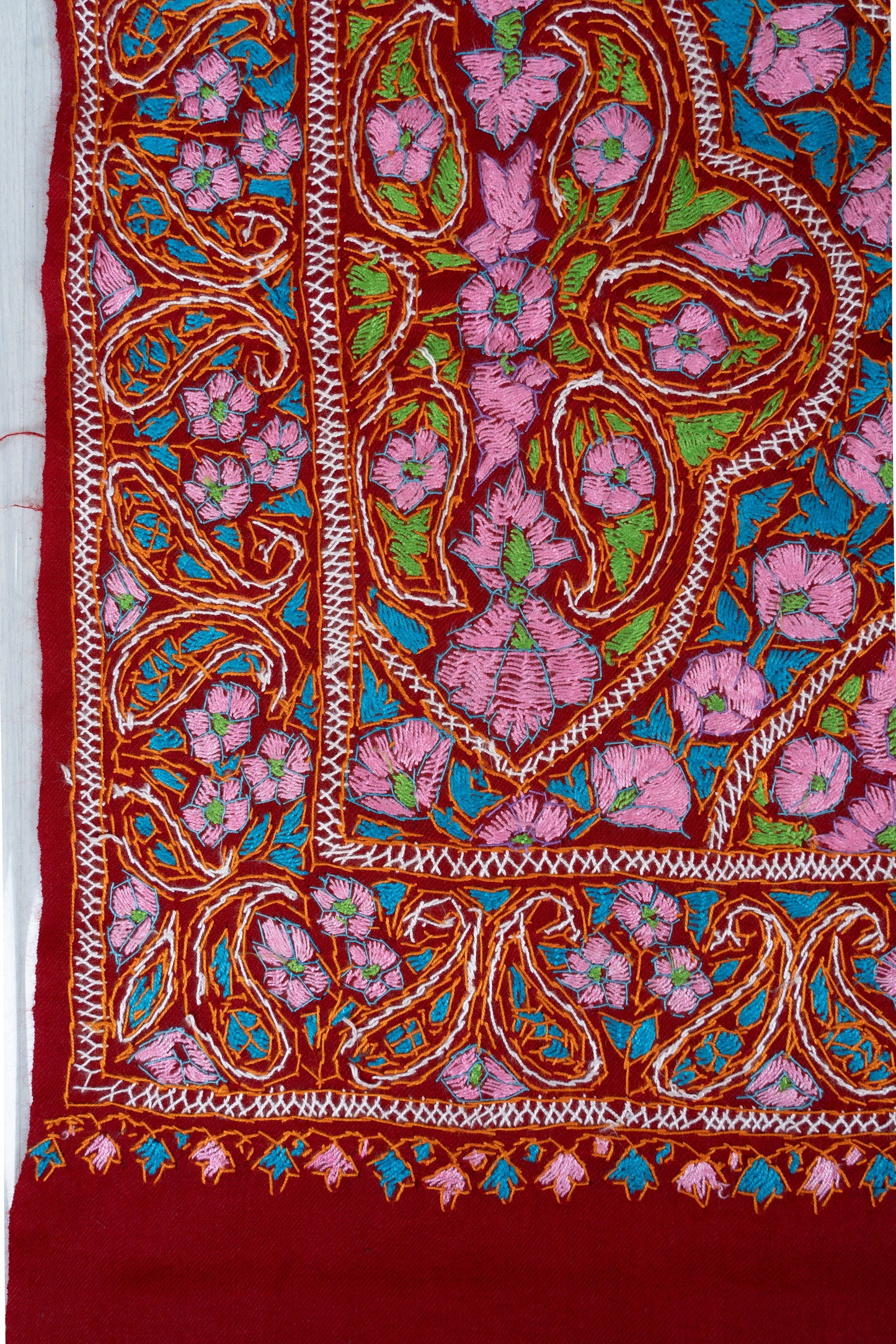 Papier-Mâché Mehr Gul Sozni Merino Scarf