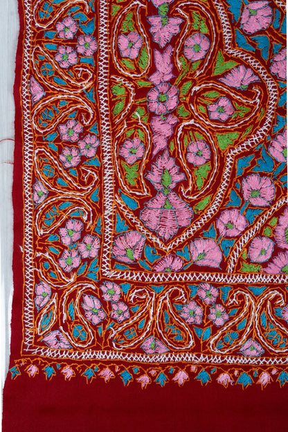 Papier-Mâché Mehr Gul Sozni Merino Scarf