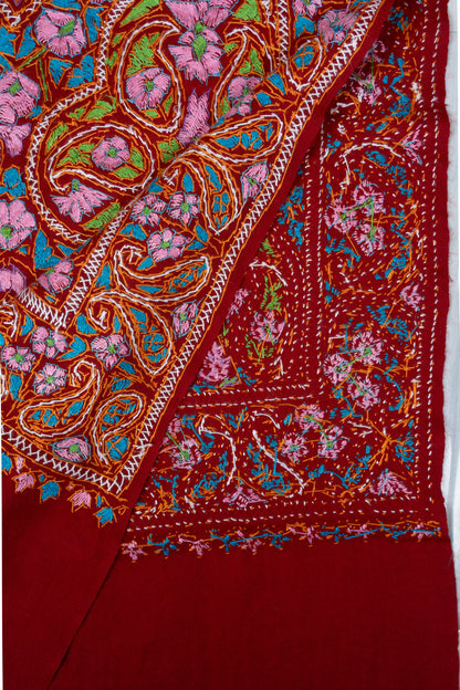 Papier-Mâché Mehr Gul Sozni Merino Scarf