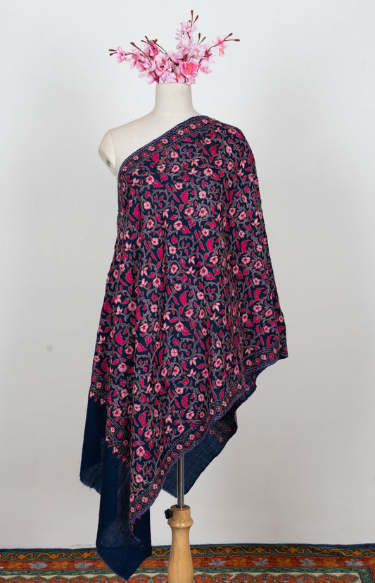 Papier-Mâché Shabnam Gul Sozni Merino Scarf