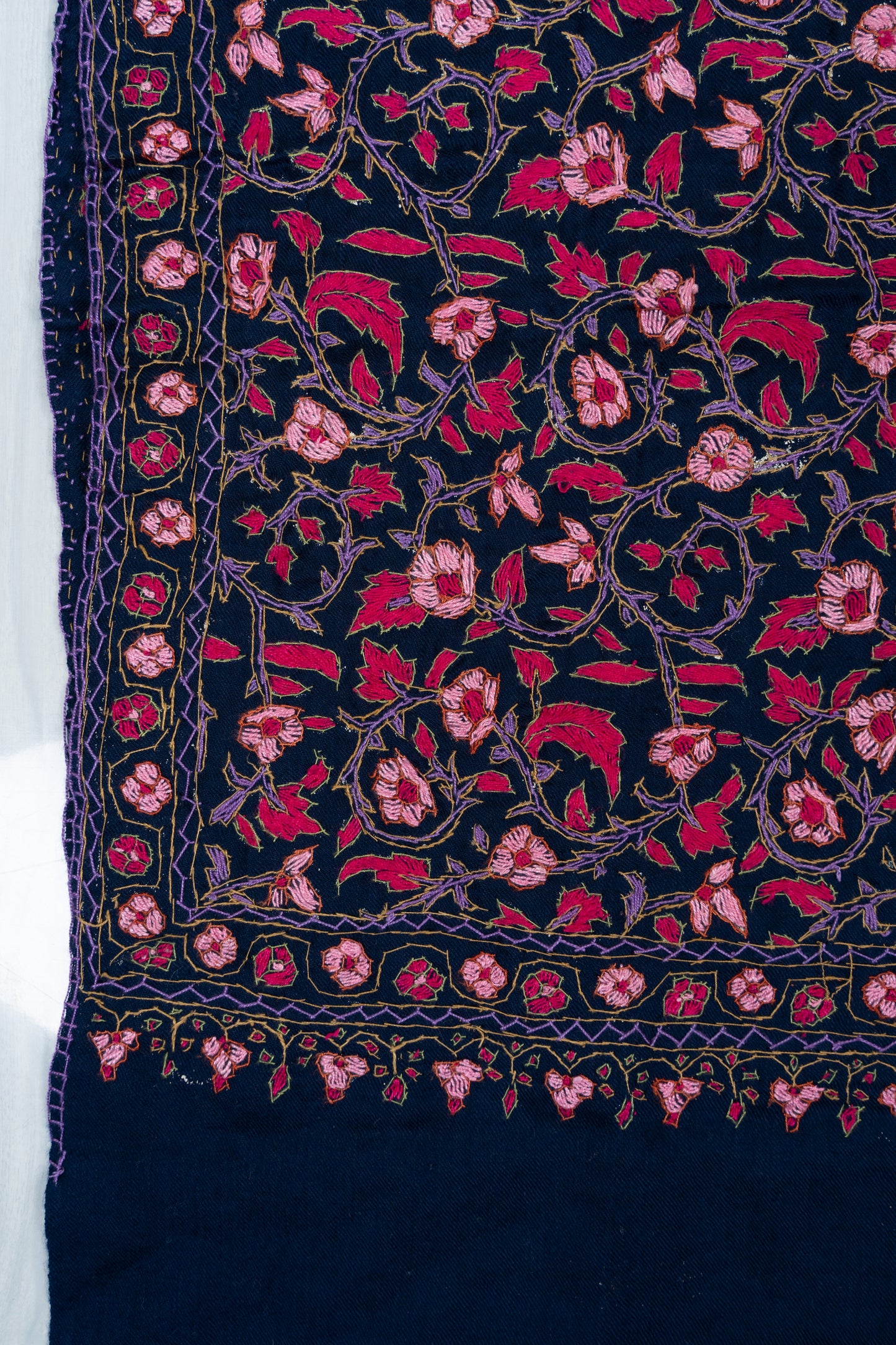 Papier-Mâché Shabnam Gul Sozni Merino Scarf
