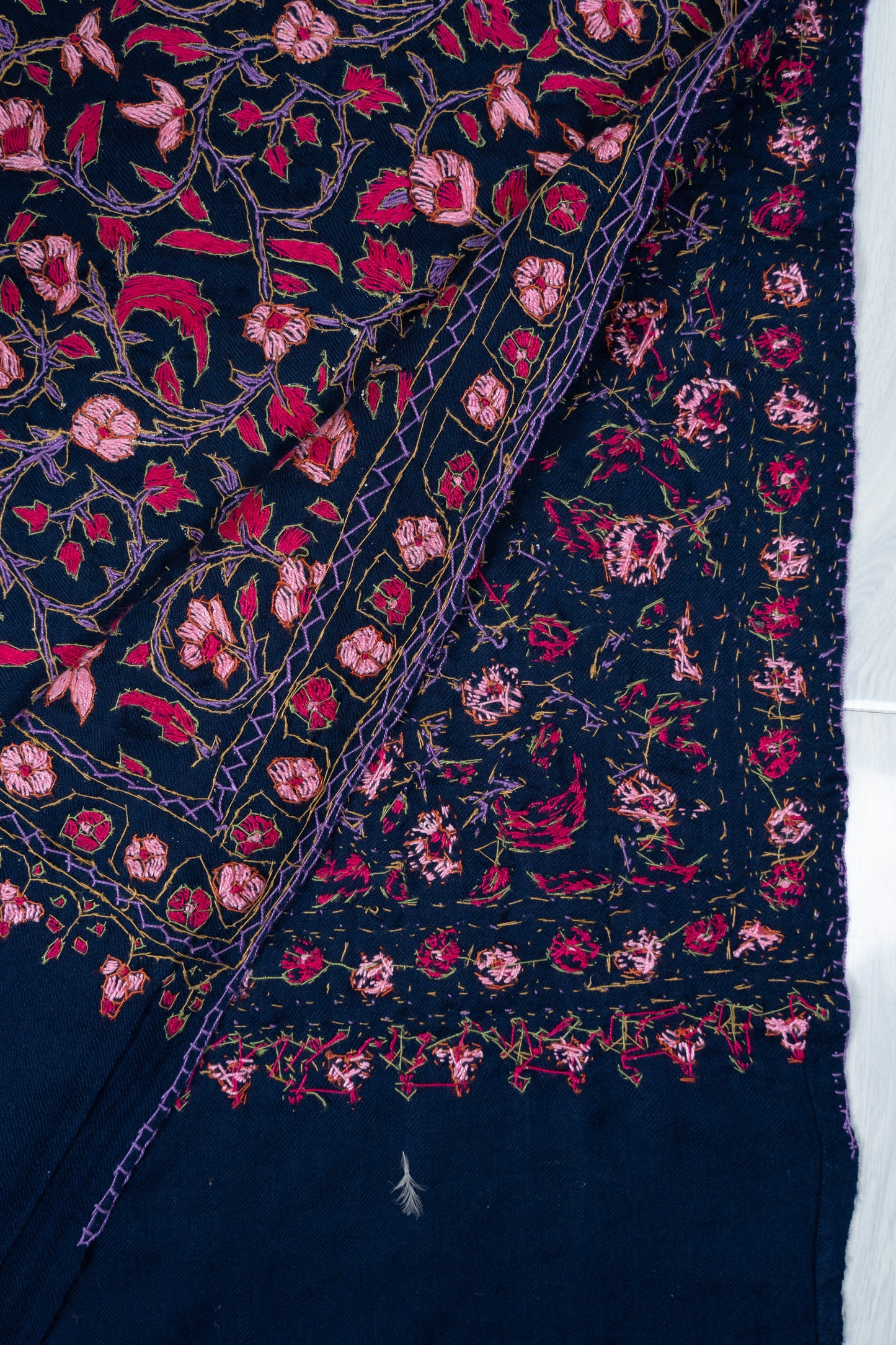 Papier-Mâché Shabnam Gul Sozni Merino Scarf