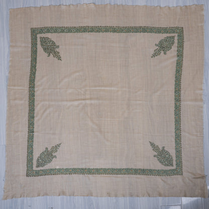 Mint Whisper Cashmere Rumal — Sozni Hand Embroidered
