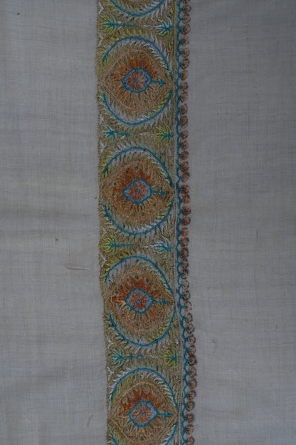 Amber Sky Cashmere Rumal — Sozni Hand Embroidered