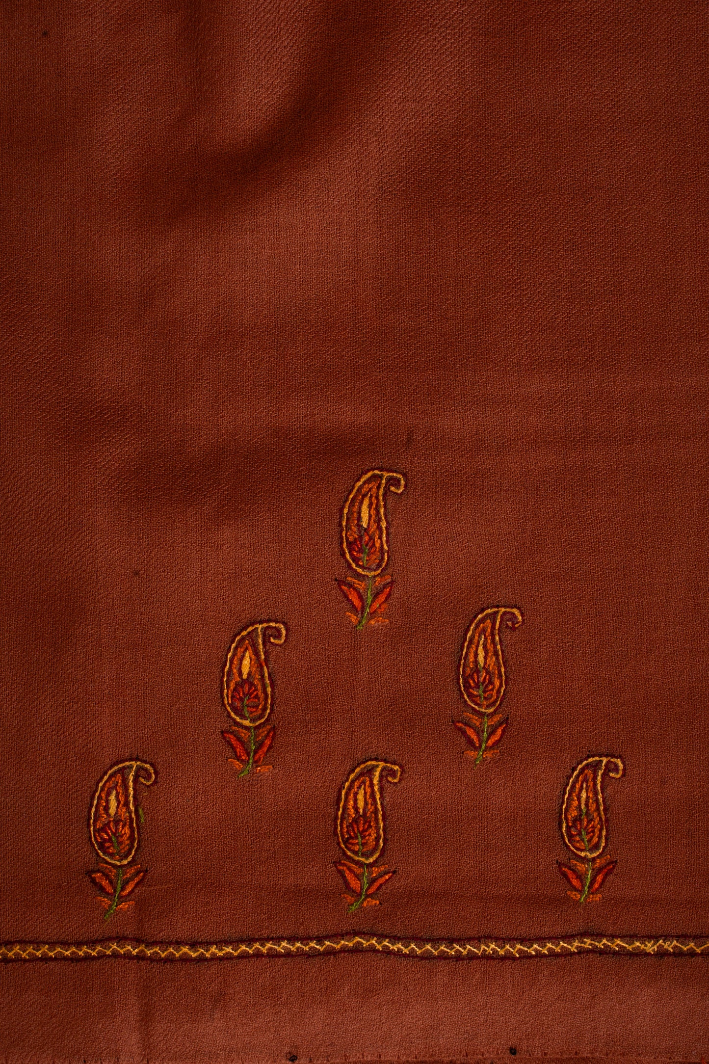 Amber Earth Sozni Embroidered Suit in Wool Blend