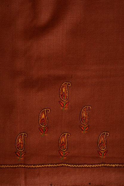 Amber Earth Sozni Embroidered Suit in Wool Blend