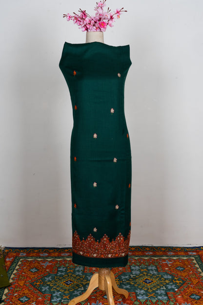 Emerald Grove Sozni Embroidered Suit in Wool Blend