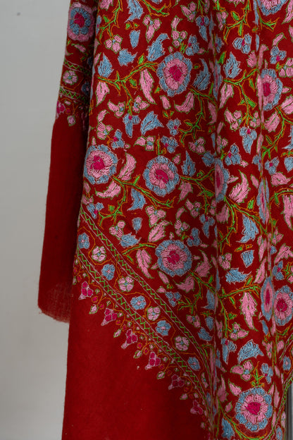 Gul-e-Gulnaar Papier Mache Kashmiri Shawl